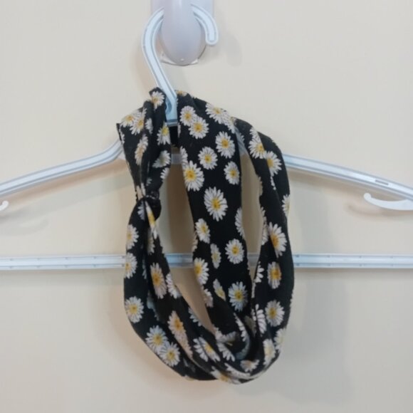 2010s Brandy Melville Boho Clean Girl Aesthetic Sunflower Print Wrap Headband - Picture 3 of 5
